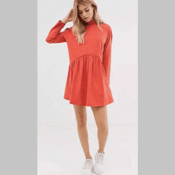 ASOS | High Neck Smock Dress - Picture 2 of 11